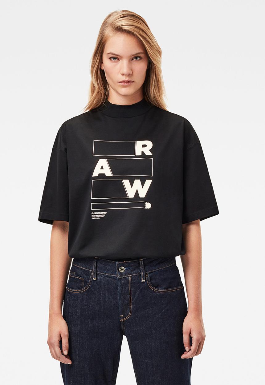 G-STAR - Raw applique gr carnn mock s\s - black