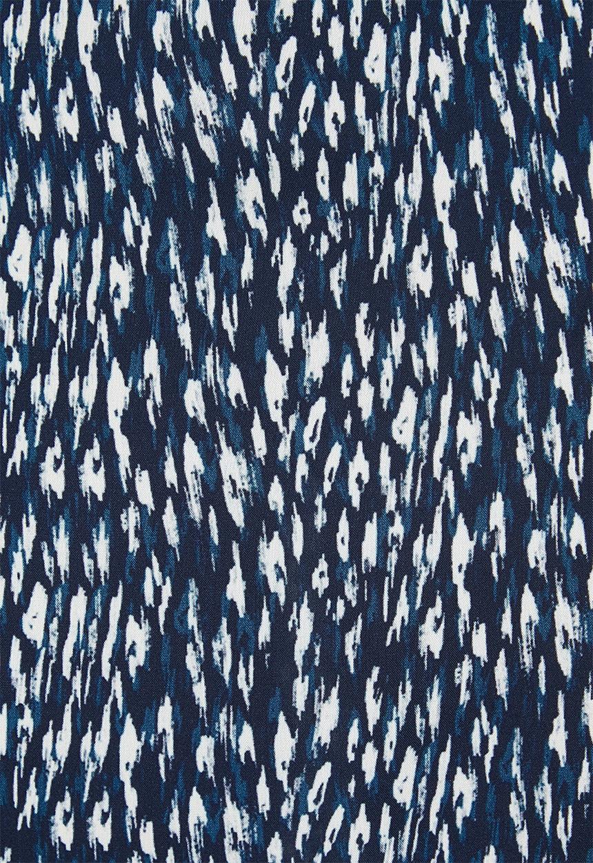 edit - Mandarin collar a-line midaxi - navy 