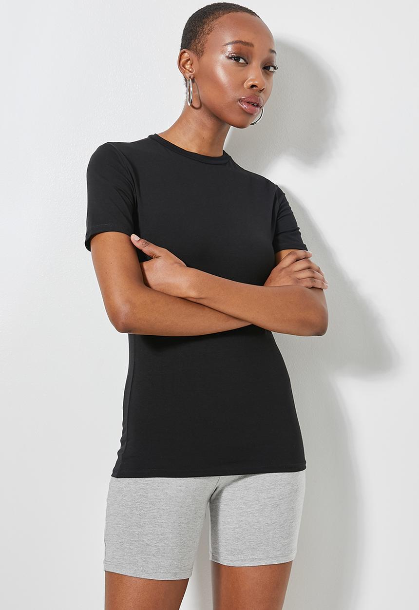 Superbalist - 3 Pack crew neck tee's - black/white/mocha