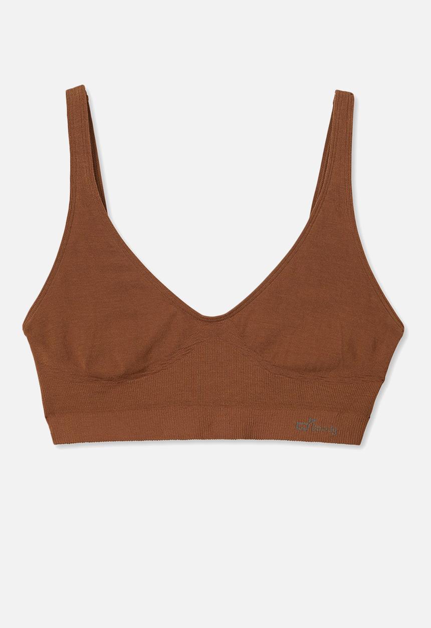 BOODY - Crop bra  - dark neutral
