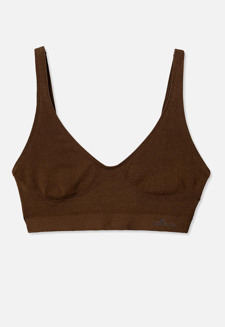 BOODY - Crop bra  - brown