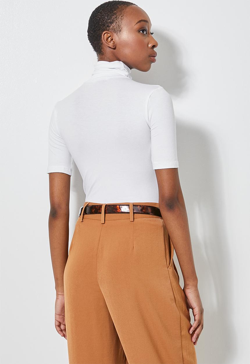 Superbalist - 2Pack poloneck short sleeve tops - black & white