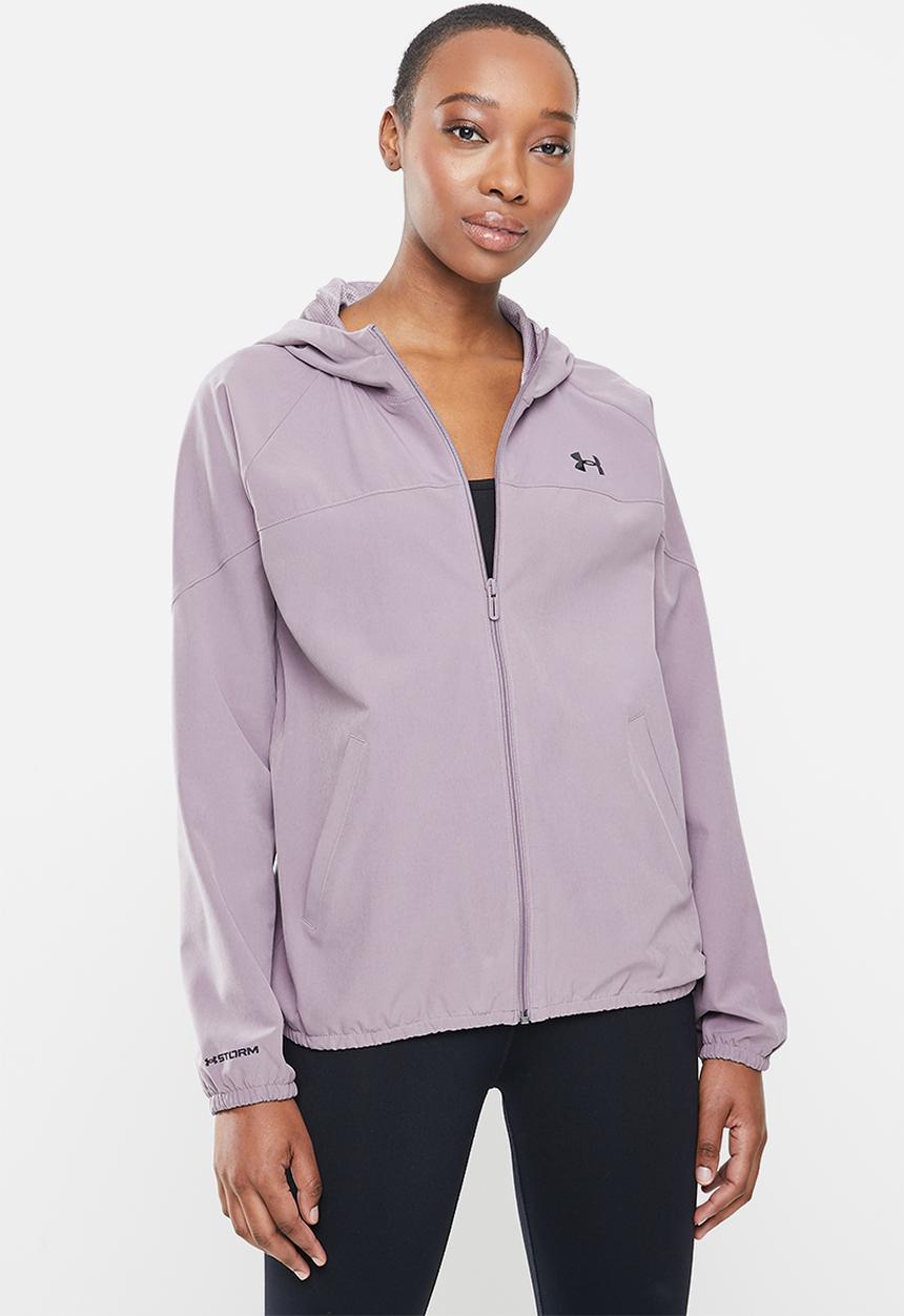 Under Armour - Woven hooded jacket - purple