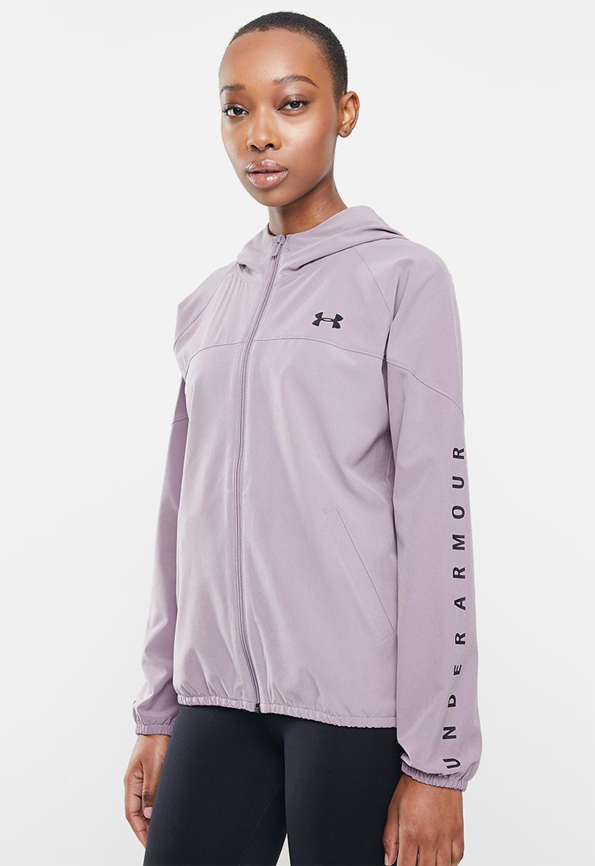 Under Armour - Woven hooded jacket - purple