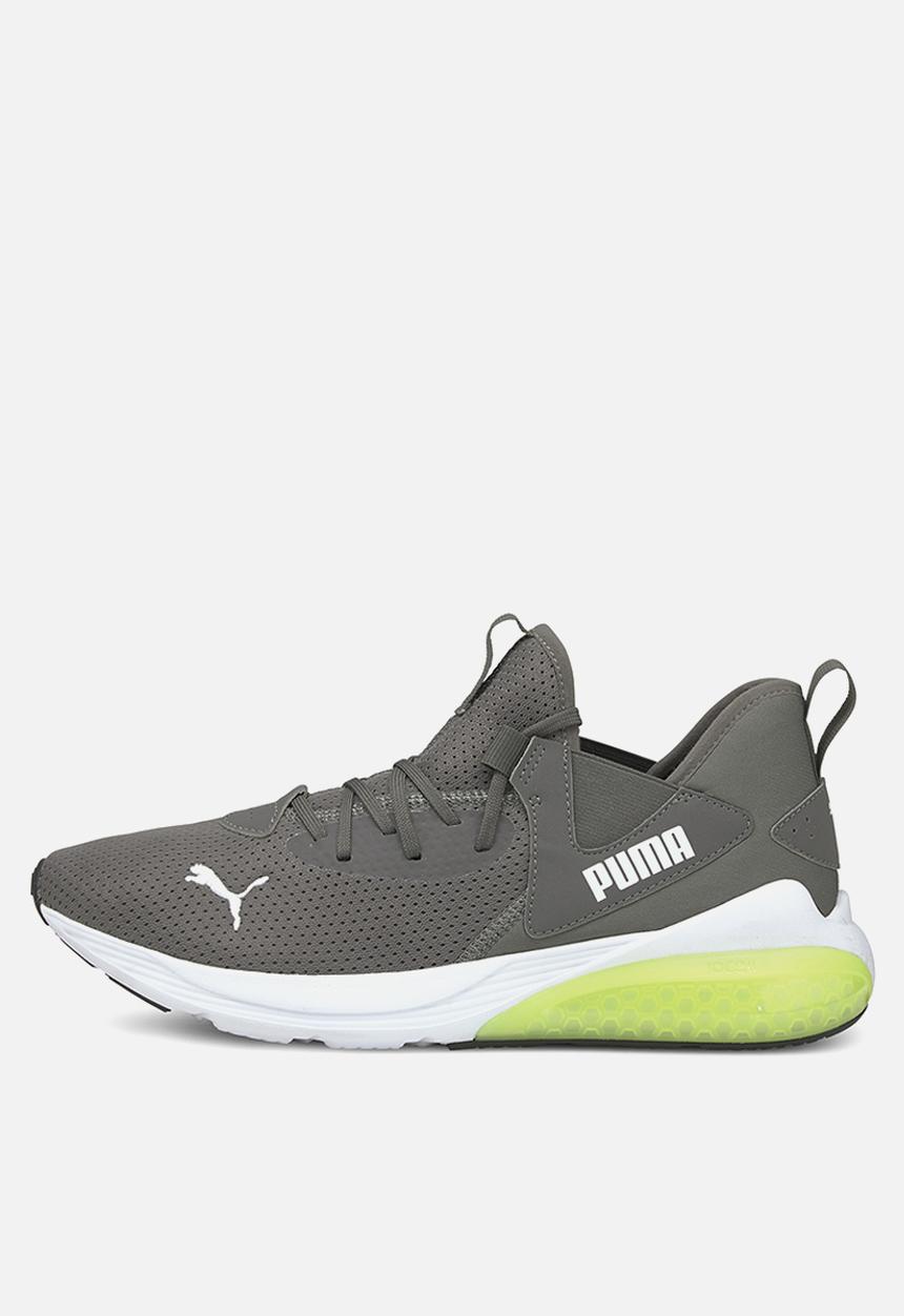 PUMA - Cell vive - castlerock-soft fluo yellow - puma white