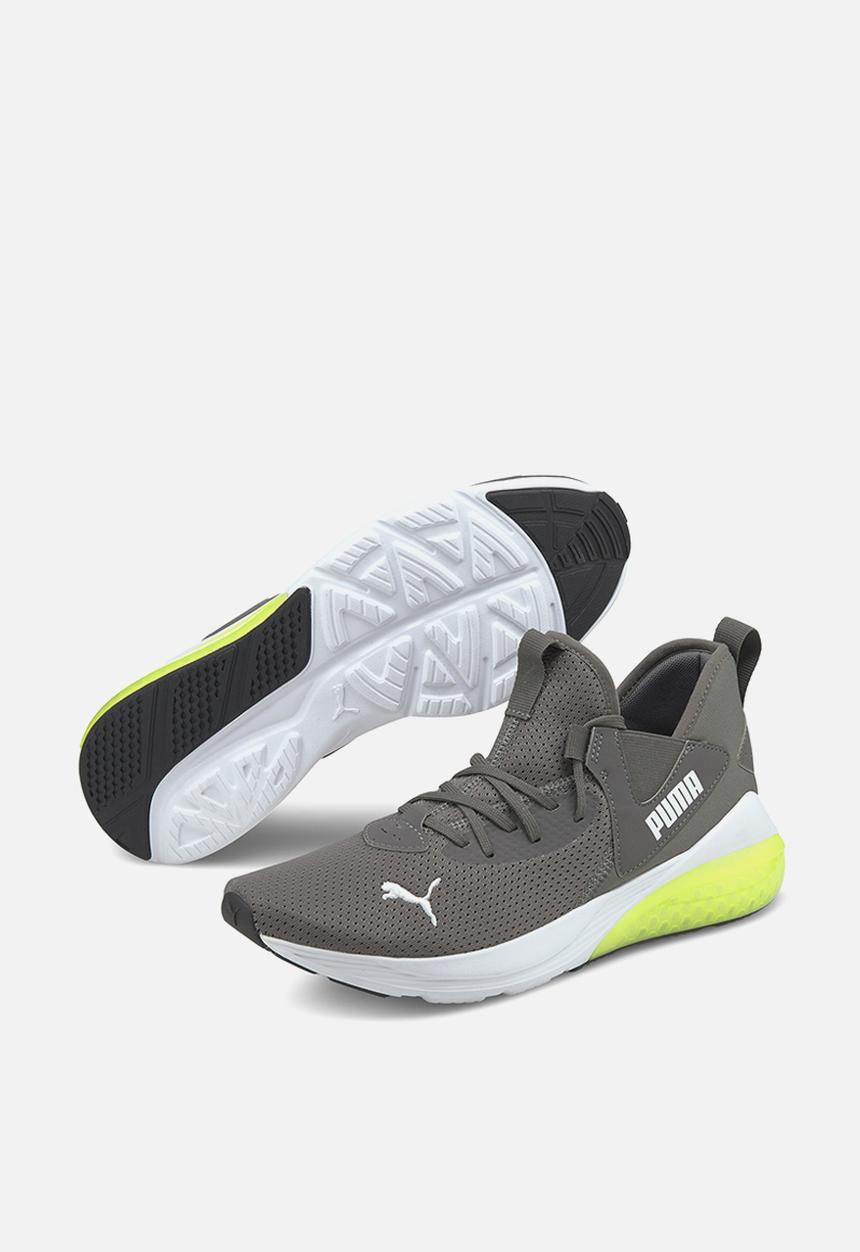 PUMA - Cell vive - castlerock-soft fluo yellow - puma white