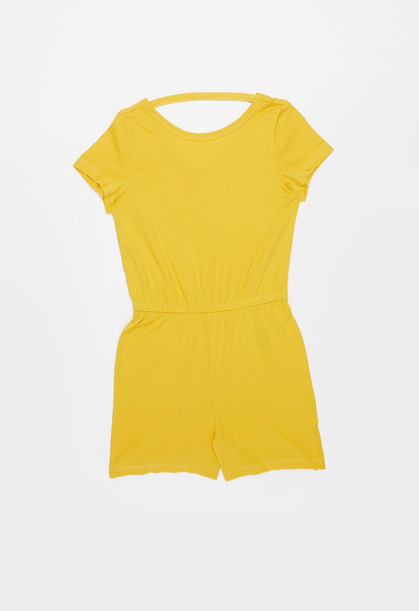 KIDS ONLY - May life short sleeve playsuit - yellow