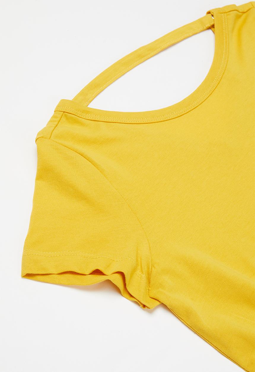 KIDS ONLY - May life short sleeve playsuit - yellow