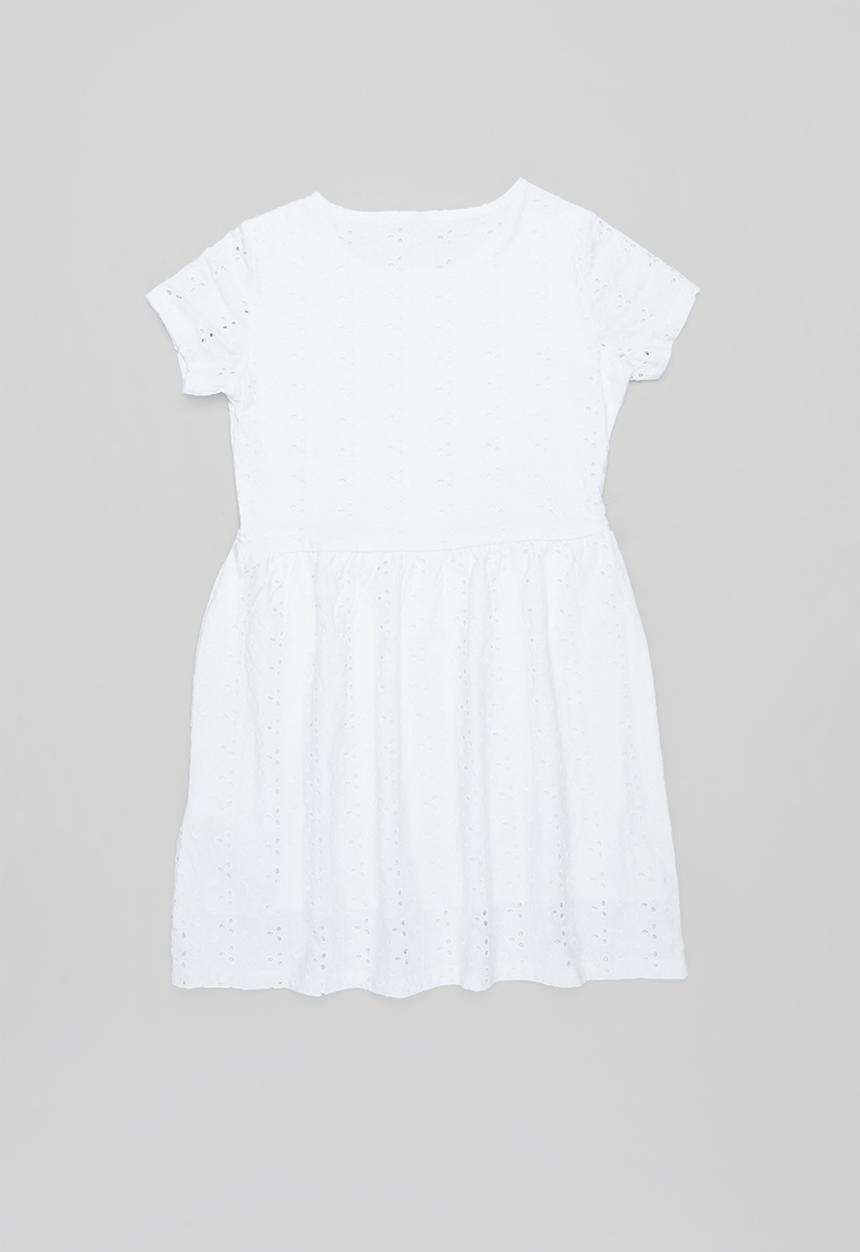 KIDS ONLY - Grace life short sleeve dress - white