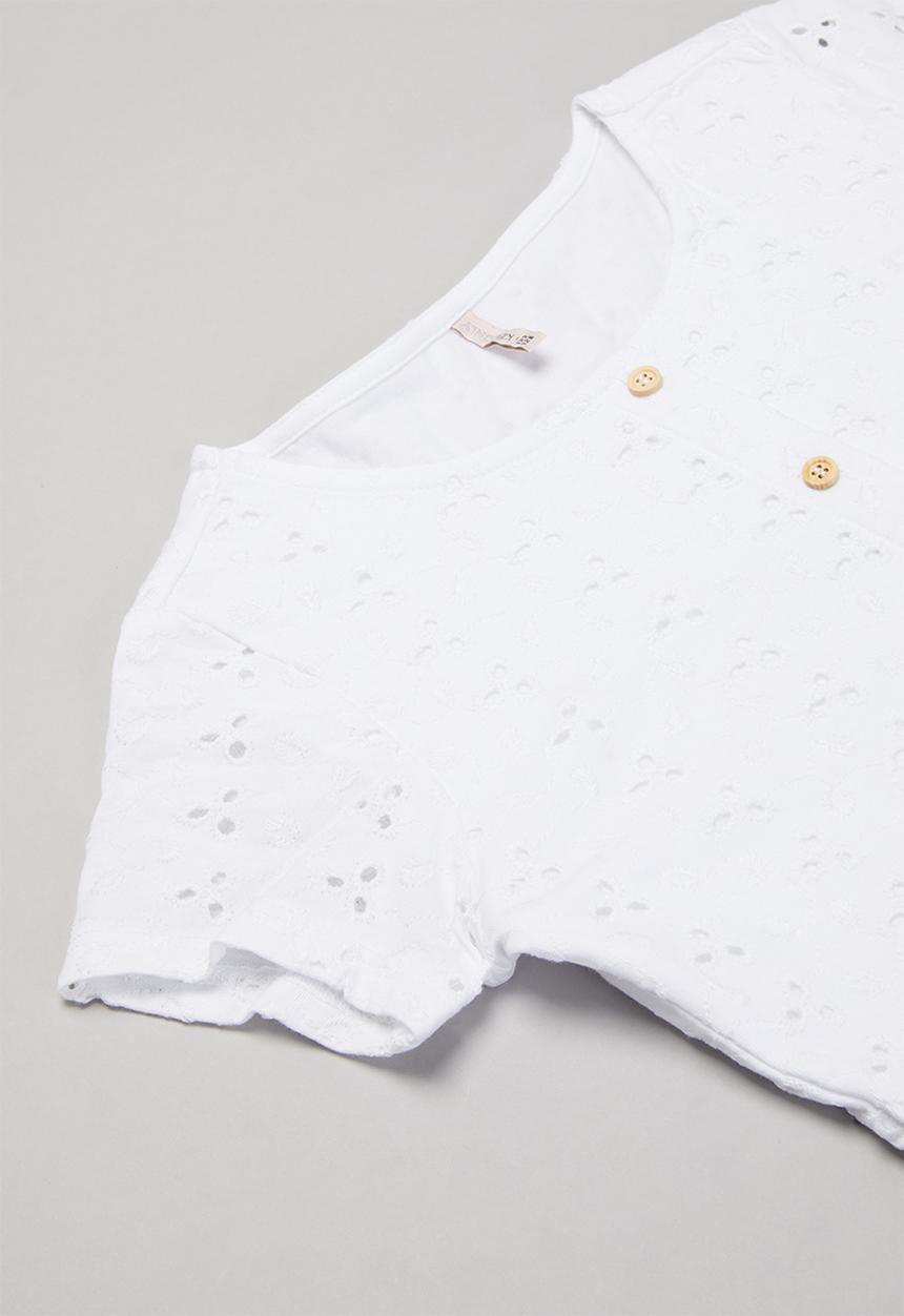KIDS ONLY - Grace life short sleeve dress - white