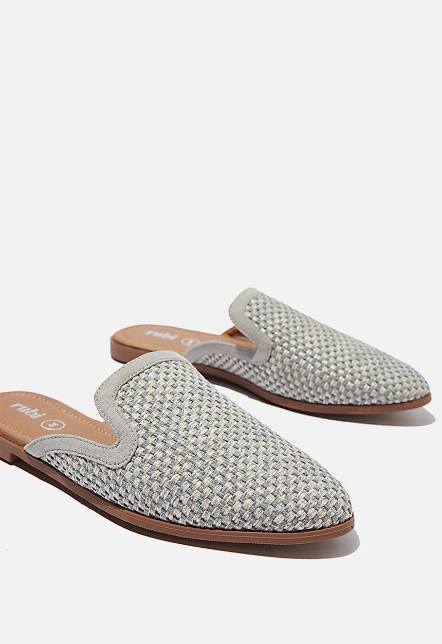 Cotton On - Shade raffia mule - grey 