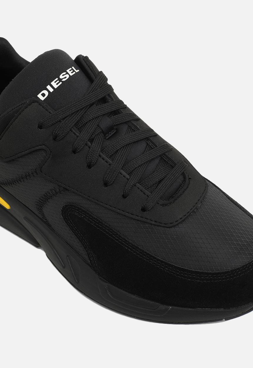 Diesel  - S-serendipity low cut sneakers - black / cyber yellow