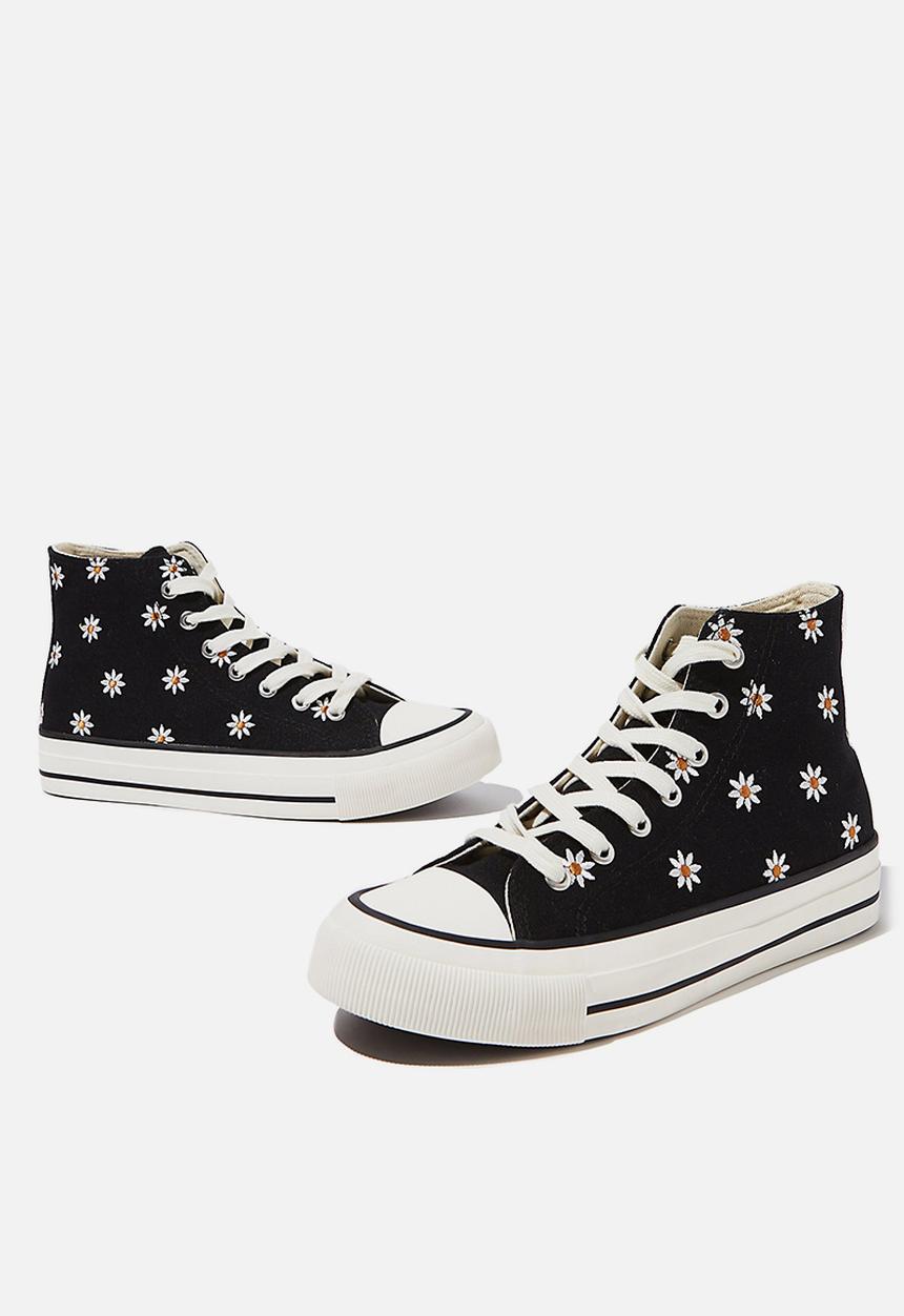 Cotton On - Britt retro high top - black 