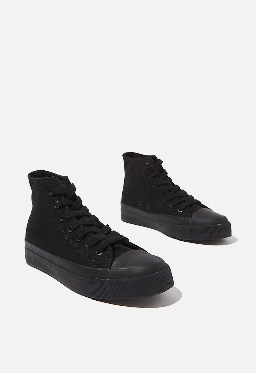Cotton On - Britt retro high top - black 