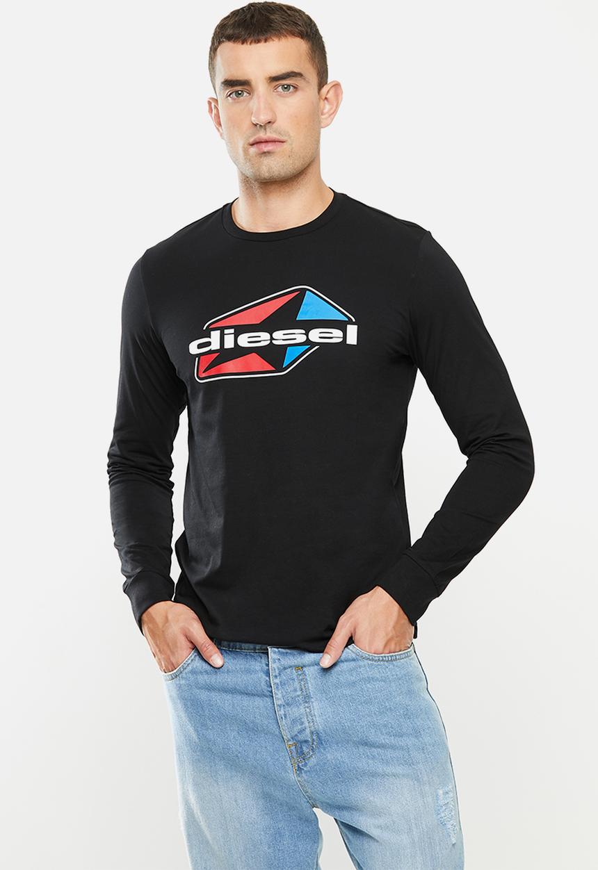 Diesel  - T-diegos-ls-k41 T-shirt - black
