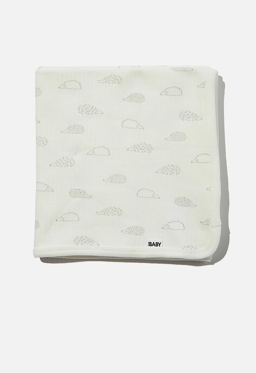 Cotton On - Organic newborn blanket - milk 