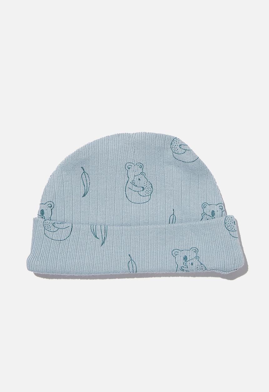 Cotton On - Organic newborn beanie - blue