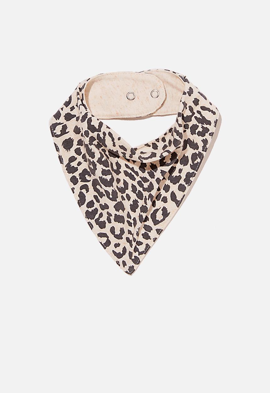 Cotton On - The bandana bib - beige & black 