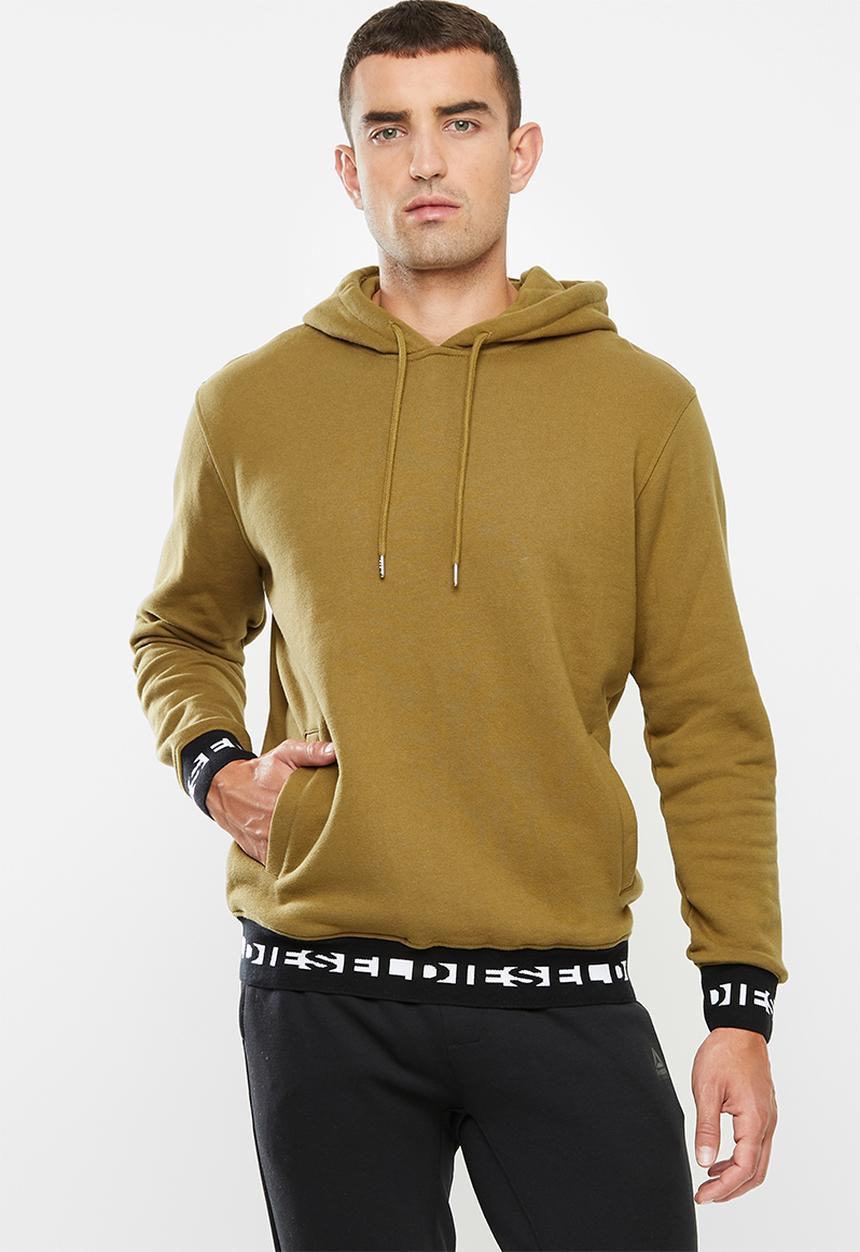Diesel  - Umlt-brandon sweatshirt - tan