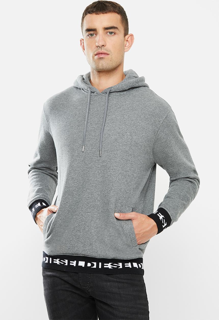 Diesel  - Umlt-brandon sweatshirt - grey