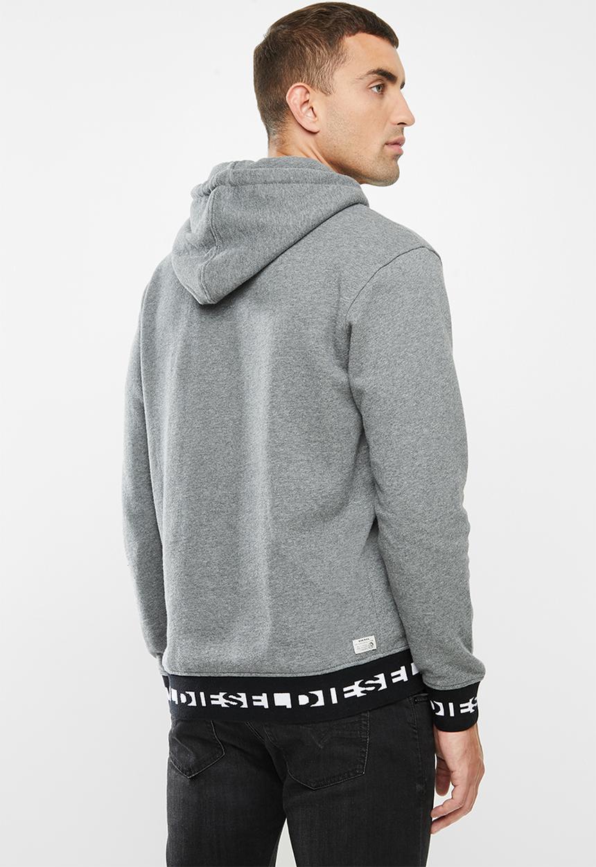 Diesel  - Umlt-brandon sweatshirt - grey