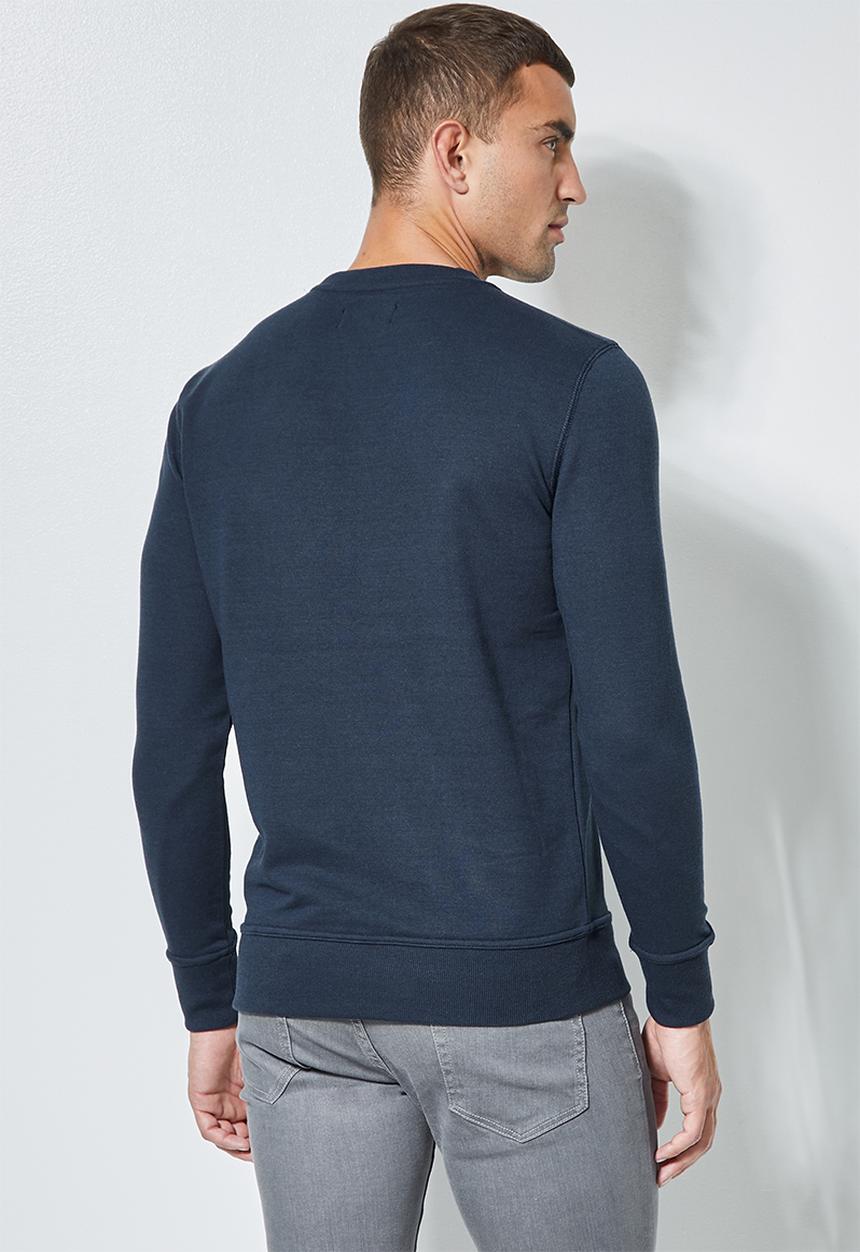 Superbalist - Brewer crew neck sweat - navy