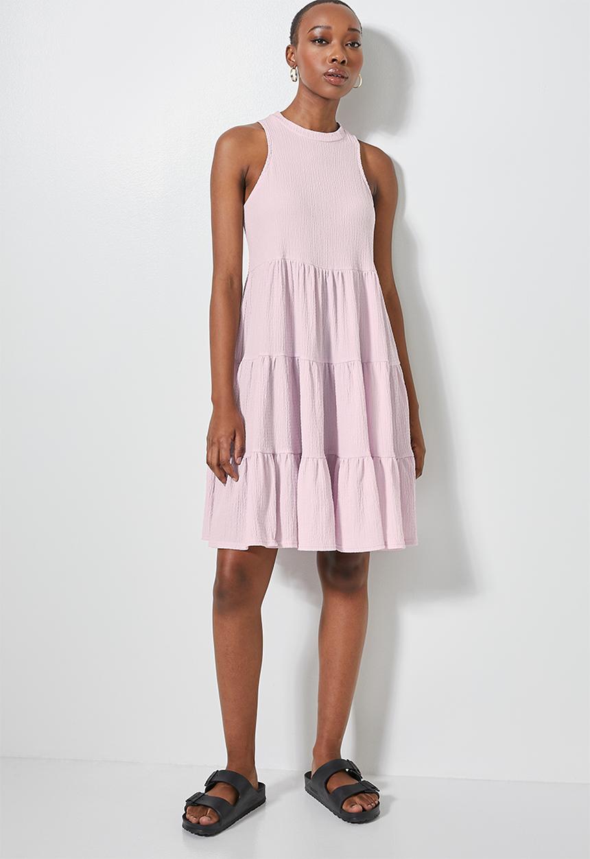Superbalist - Sleeveless textured knit volume dress - lilac