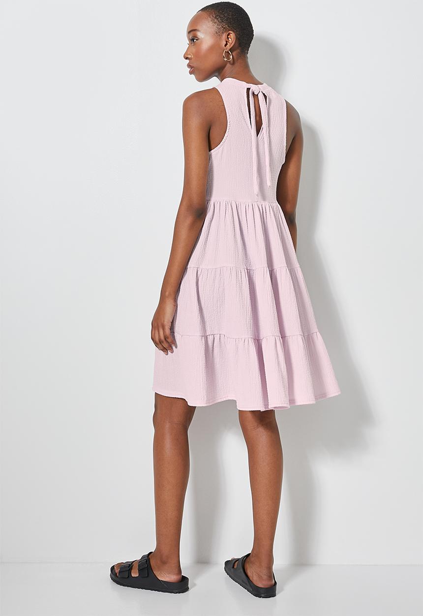 Superbalist - Sleeveless textured knit volume dress - lilac