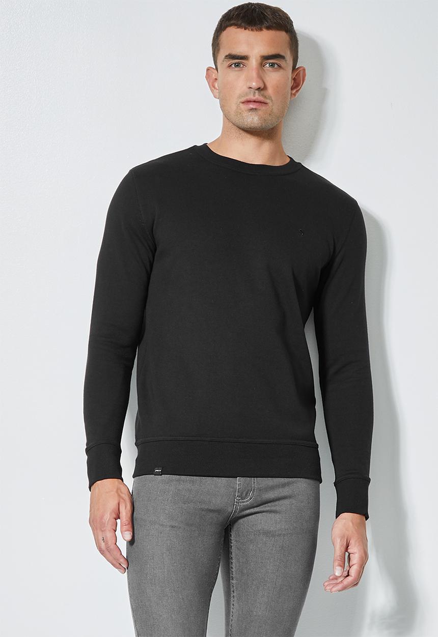 Superbalist - Brewer crew neck sweat - black
