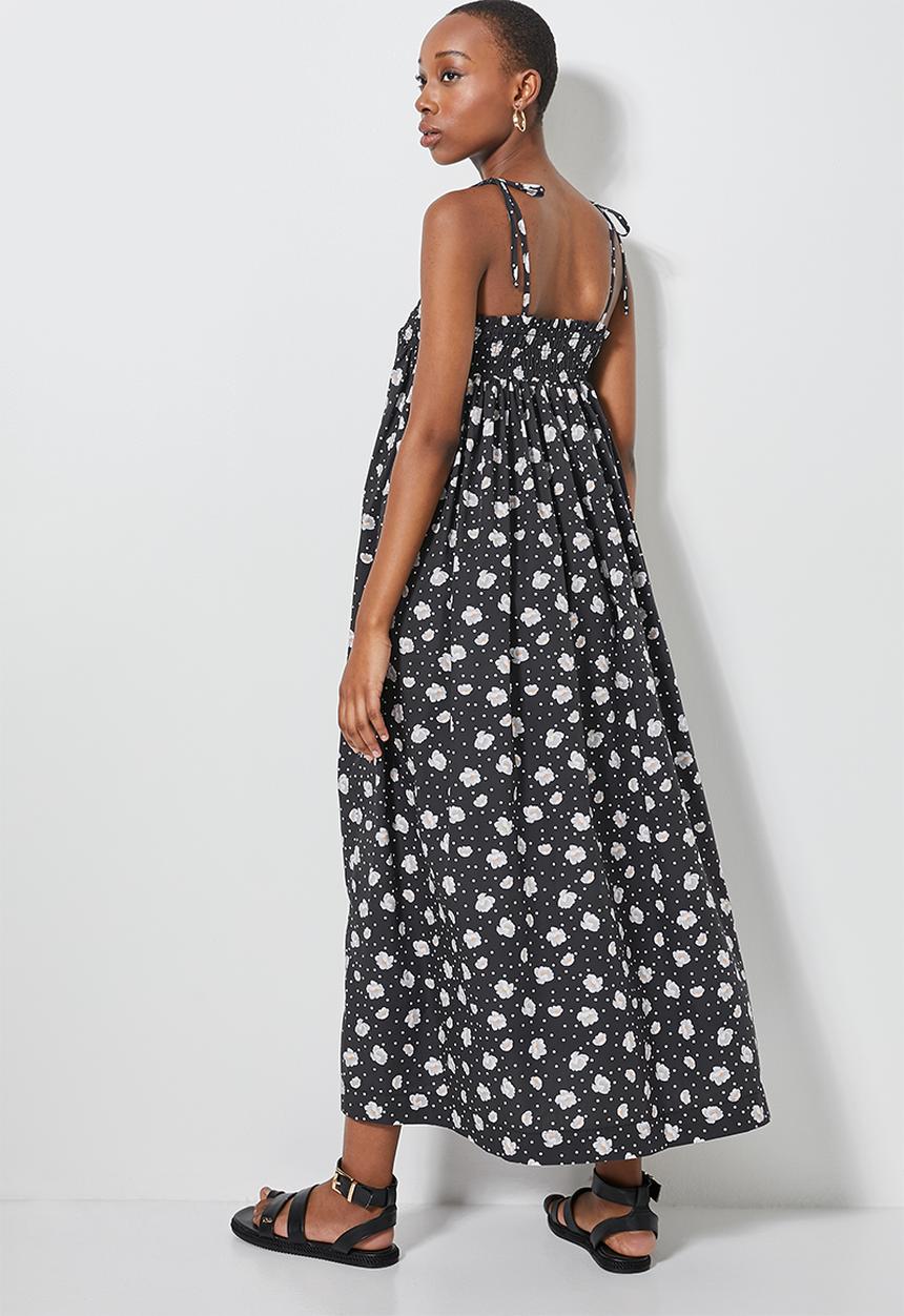 Superbalist - Strappy midi with shirred detail - navy 