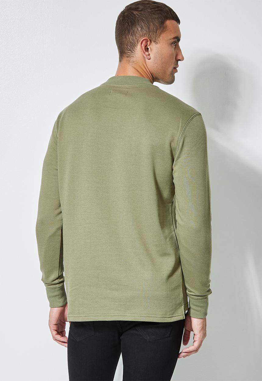 Superbalist - Friday high neck pullover sweat - khaki