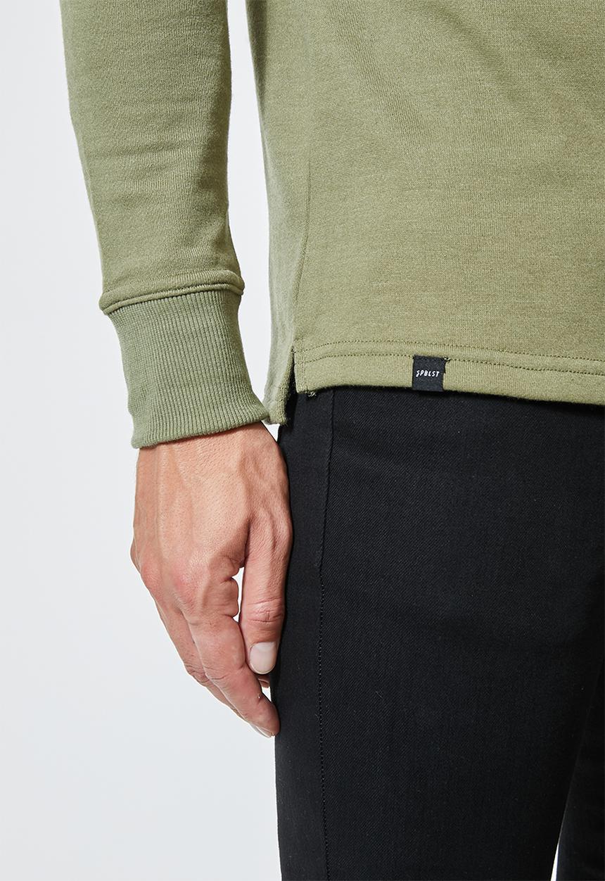 Superbalist - Friday high neck pullover sweat - khaki
