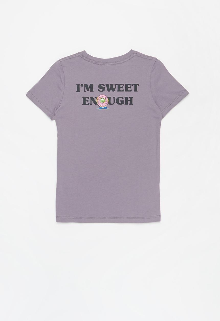 Cotton On - Short sleeve license embellished tee - purple