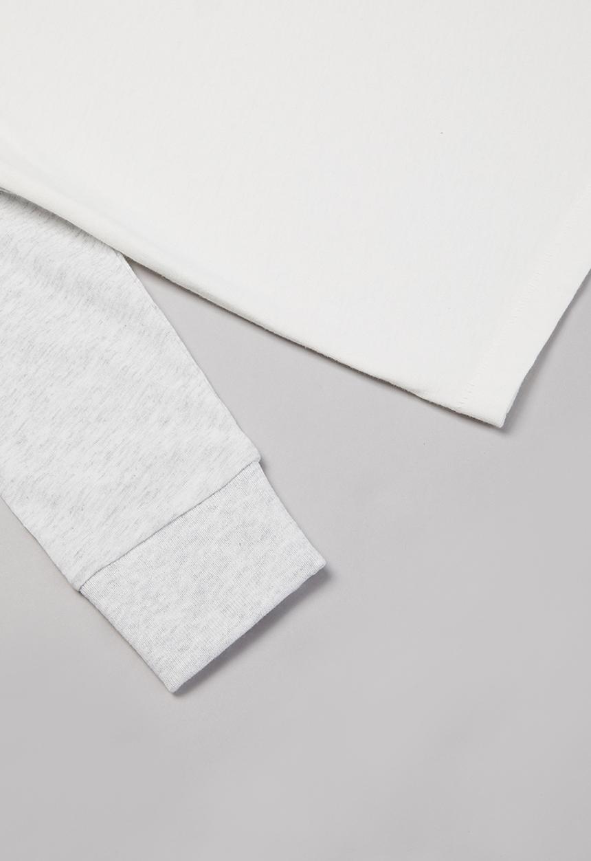 Cotton On - Tom long sleeve raglan tee - grey