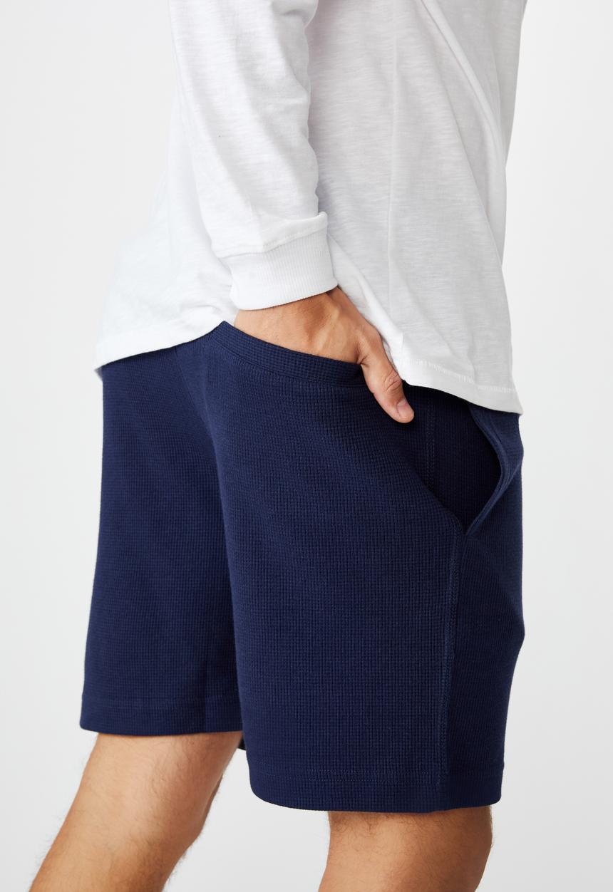 Cotton On - Waffle jogger short - navy
