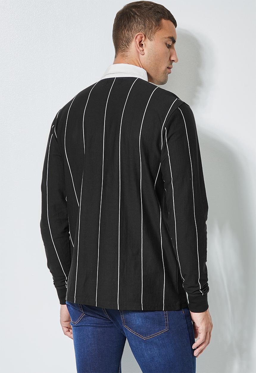 Superbalist - Rugby jersey - black & white