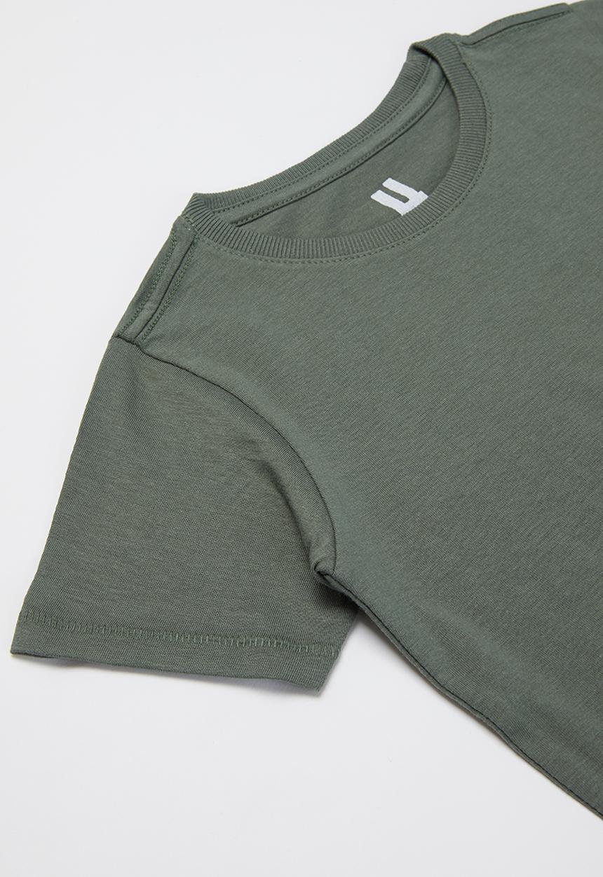 Cotton On - 2 Pack core short sleeve tee - khaki & blue 