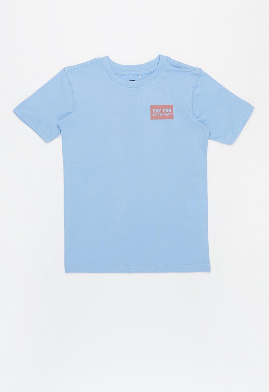 Cotton On - 2 Pack max skater short sleeve tee - neutral & blue 