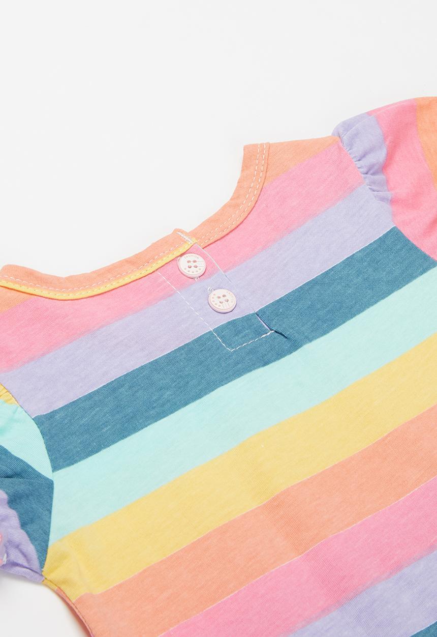 Pop Candy - Girls stripe tee - multi