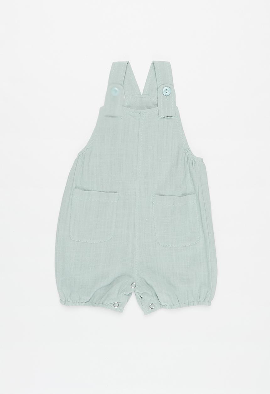 Pop Candy - Baby dungaree - sage