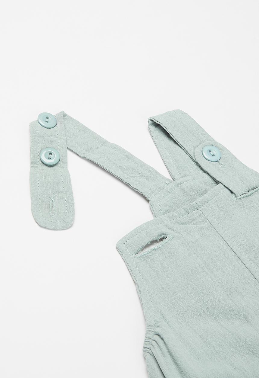 Pop Candy - Baby dungaree - sage