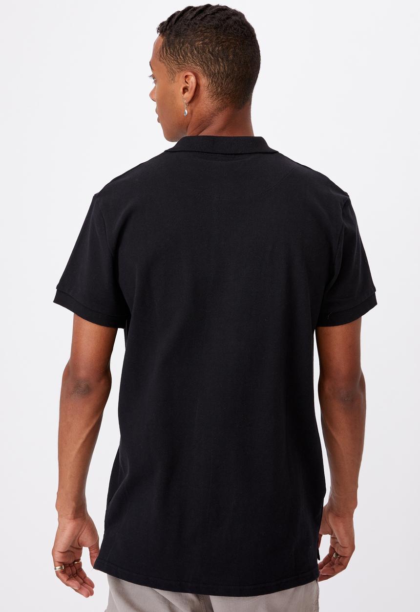 Cotton On - Essential short sleeve polo - black