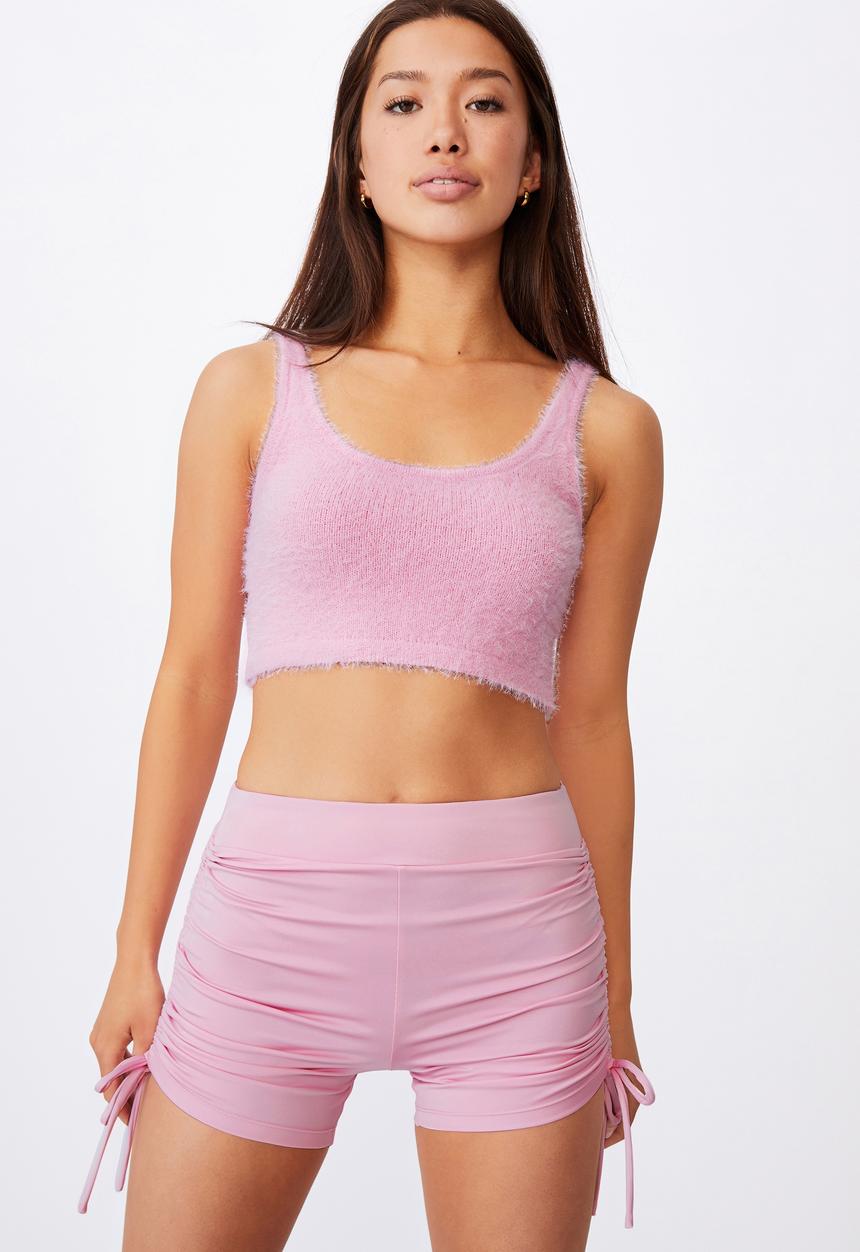 Factorie - Fluffy knit tank - pink