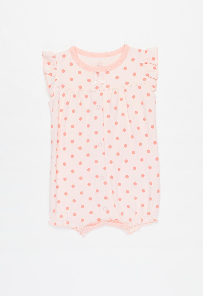 Pop Candy - Girls polka dot romper - pink