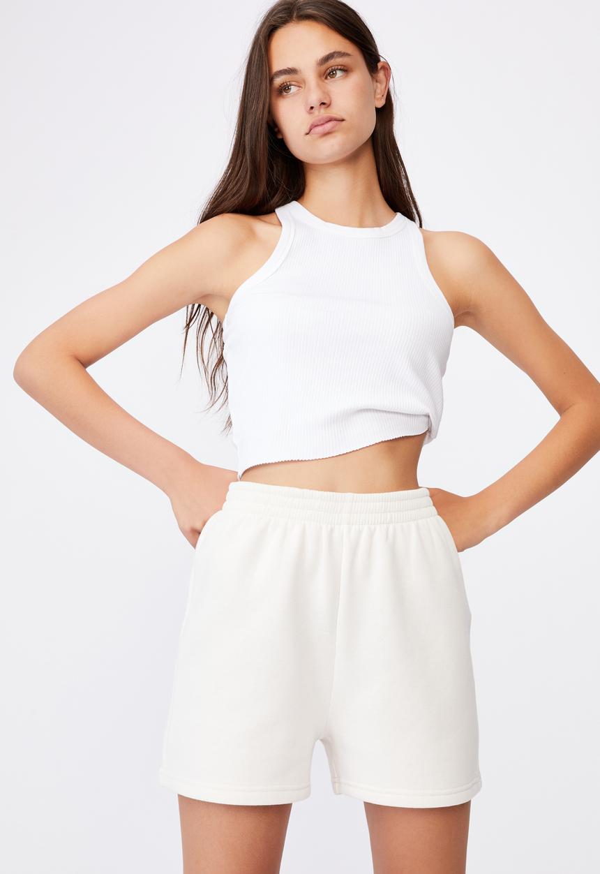 Factorie - Hype fleece short - ivory