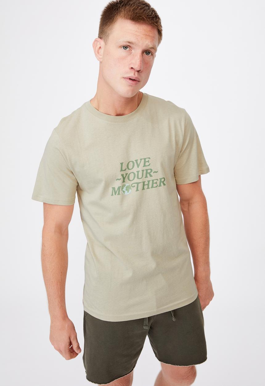 Cotton On - Tbar art t-shirt - green 