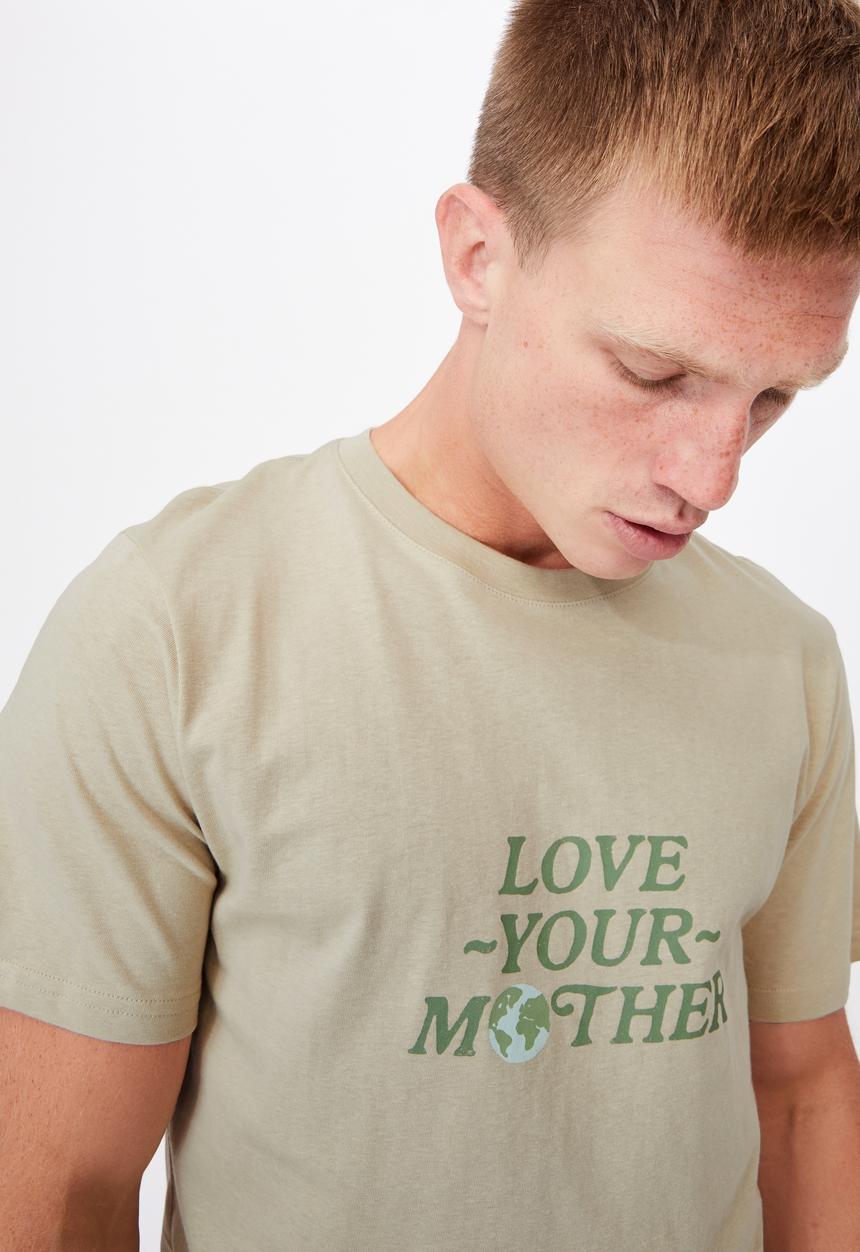 Cotton On - Tbar art t-shirt - green 