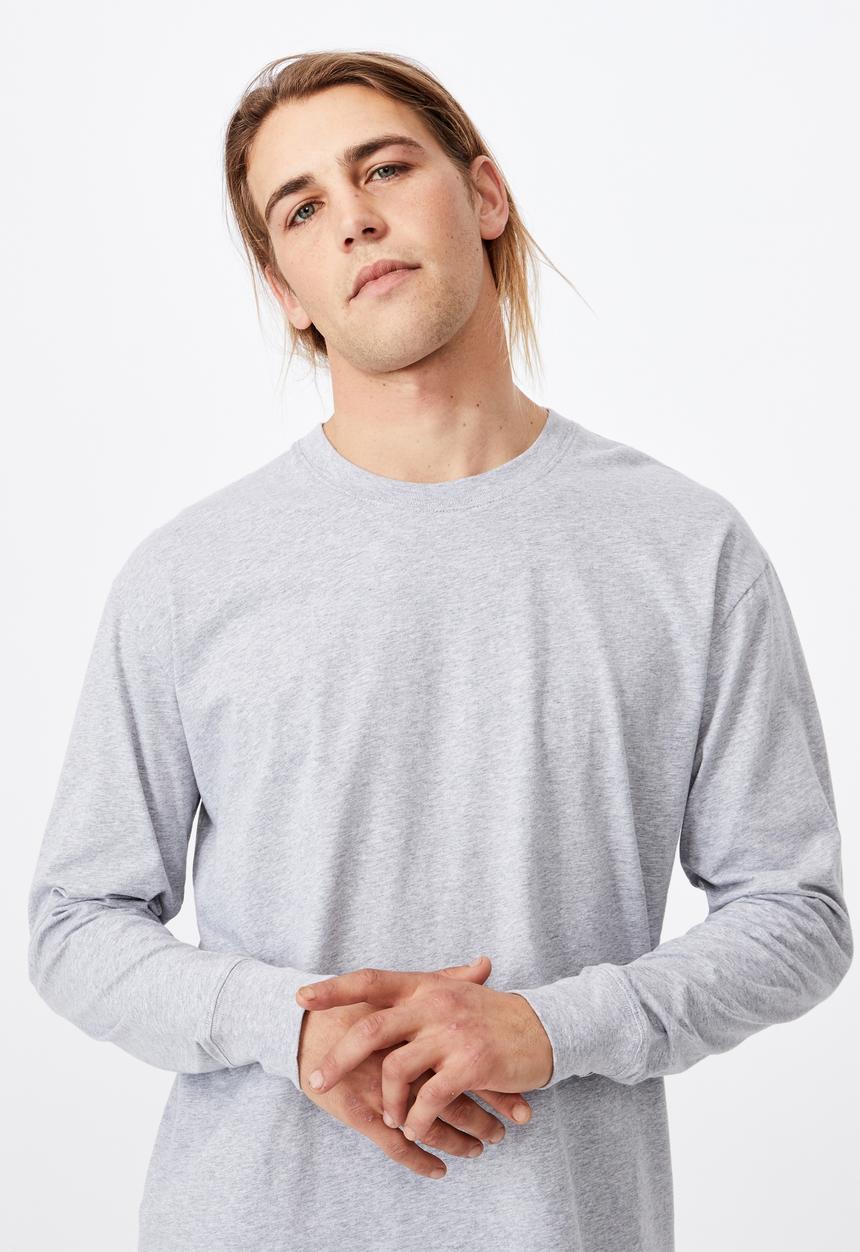 Cotton On - Tbar long sleeve t-shirt - grey 