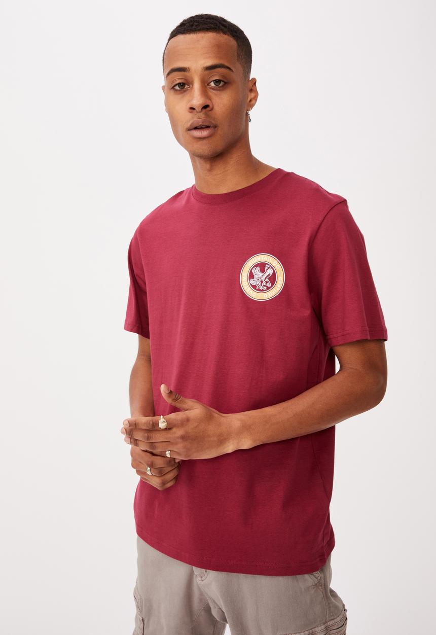 Cotton On - Tbar moto t-shirt - red
