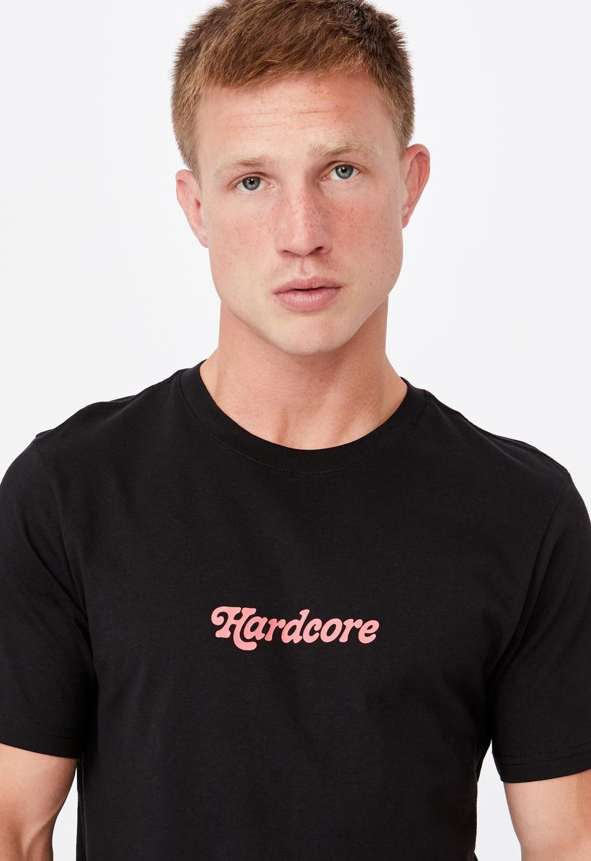 Cotton On - Tbar text t-shirt - black